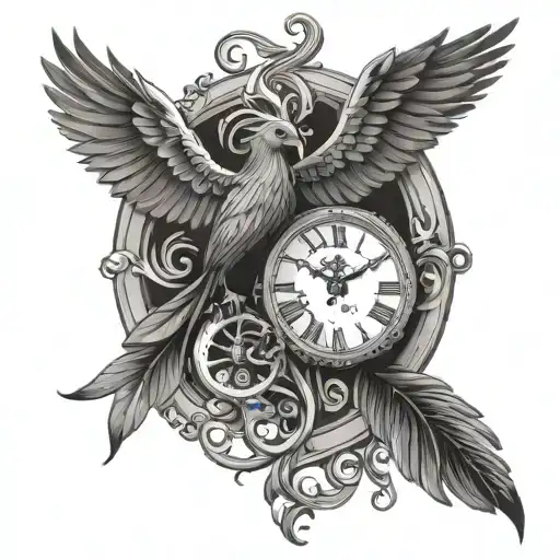 Clock And Phoenix