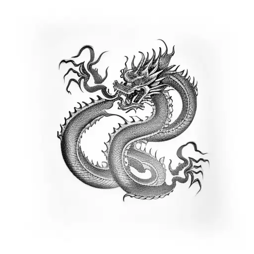 Tattoo Sleeve Chinese Dragon