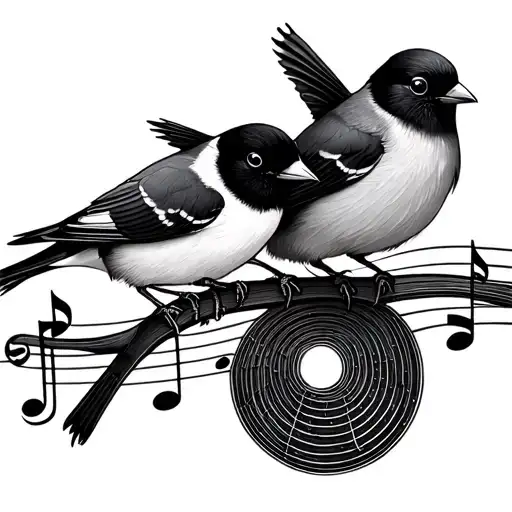 Music Staff Wrist 3 Little Birds