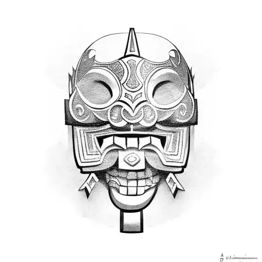 Mayan Luchador Mask