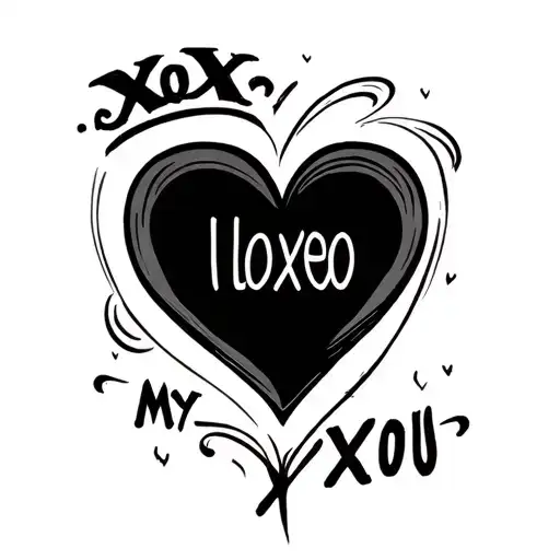 Xoxo I Love You My Heart Xoxo