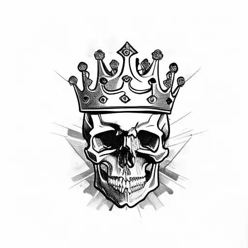 Skull With Crown