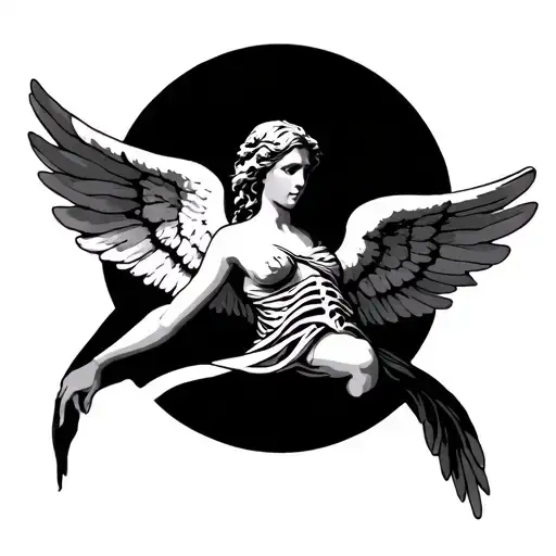 Angel Rib Tattoo Design