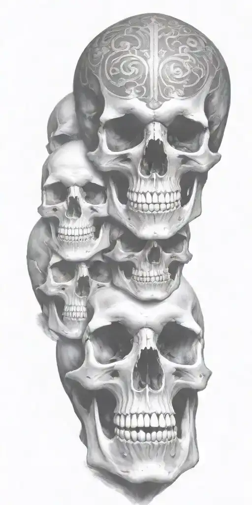 Skulls With No Markings