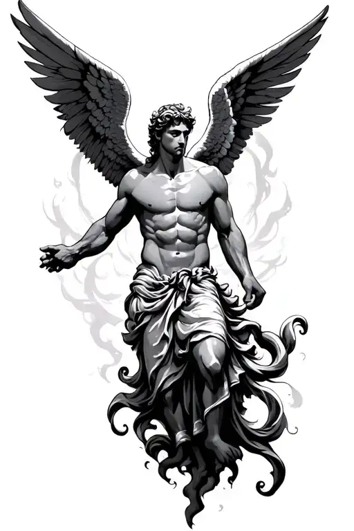 Male Angel Triumphs Over Life Struggles Wisdom In Punishments