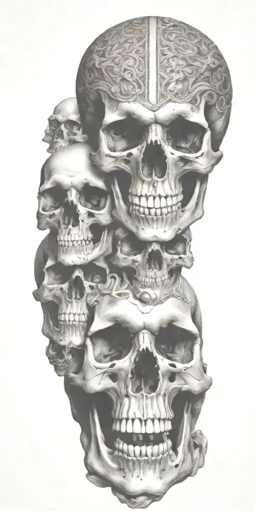 Skulls With No Markings