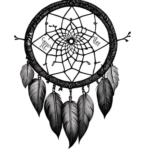 Dream Catcher With Kids Names
