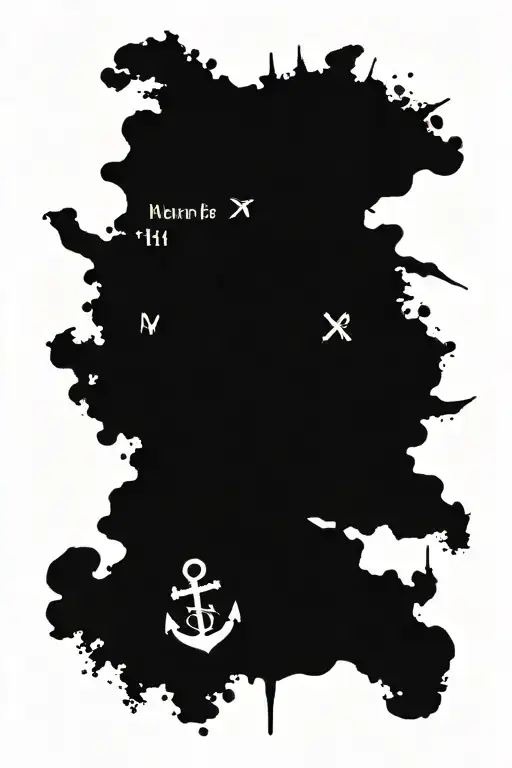 Navy Anchor With Dynamic Compass Surrounded By The Names Of Children