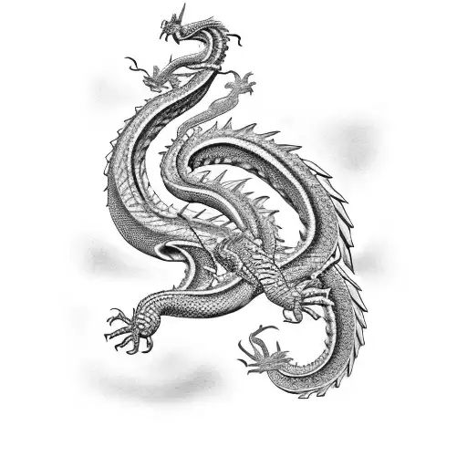 Dragon And Snake Leg Sleeve