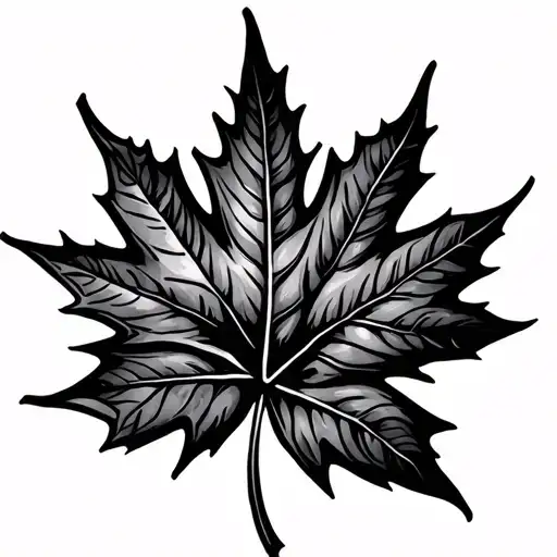 Maple Leaf Heart Shape