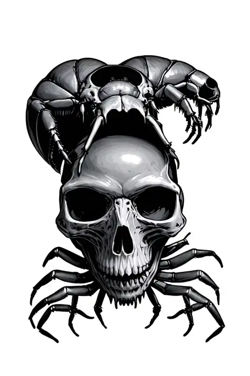 Skull Opening To Creepy Crawlers