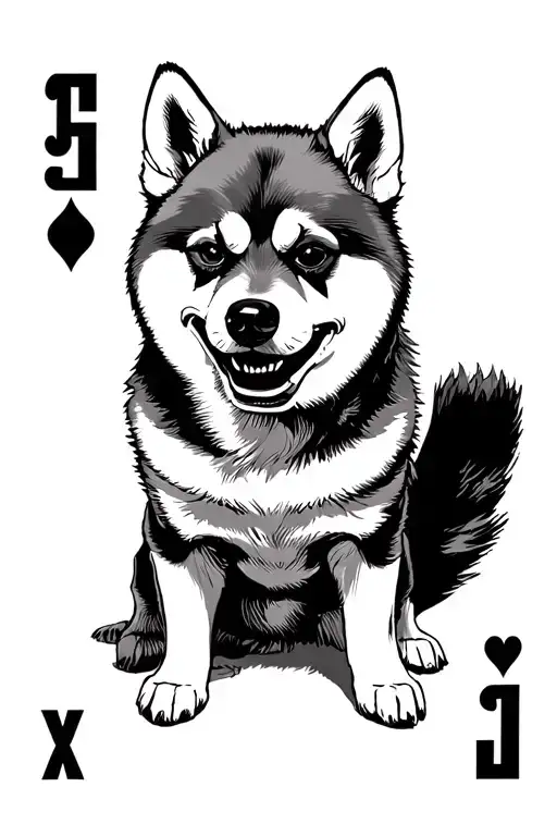 Joker Card Shiba Inu