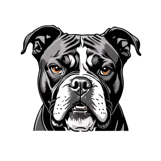 Angry Pitbull Realistic