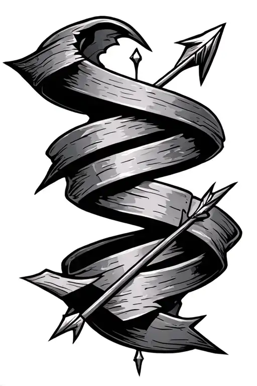 A Compas With A Arrow Through The Middle