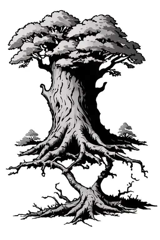 A Tree With Welch As The Trunk