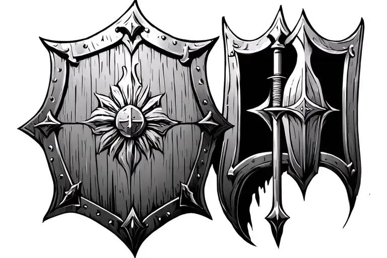 Shield Wall Viking Warrior