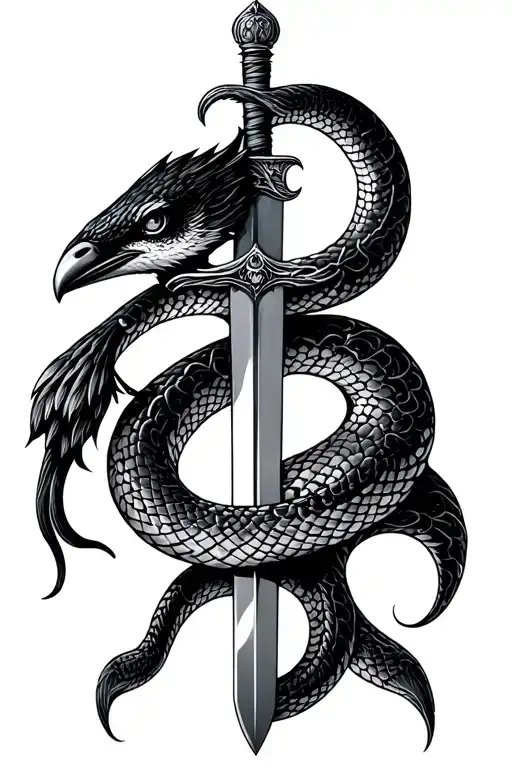Sword Snake Bird Old School