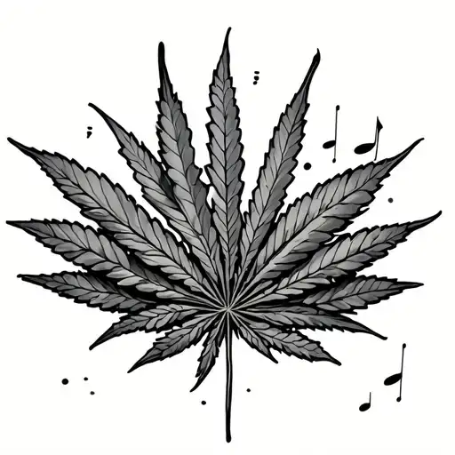 Music And Weed Minimalist