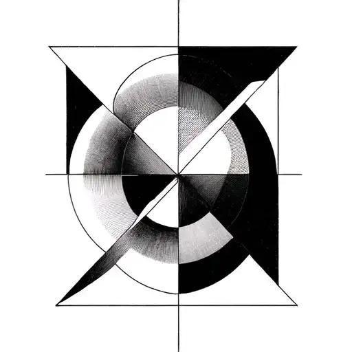 Abstract Minimalistic Geometric With Philosophy