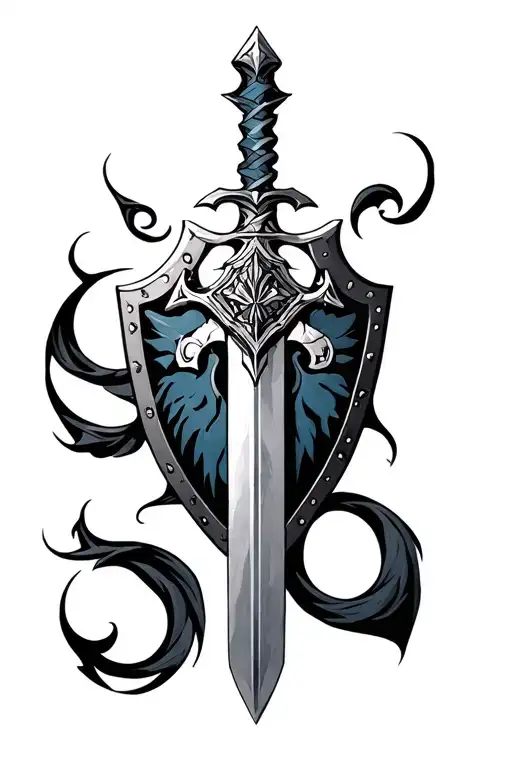 Legend Of Zelda Tattoo Master Sword And Shield