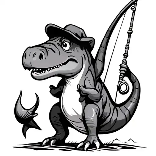 Dino Flintstones Fishing