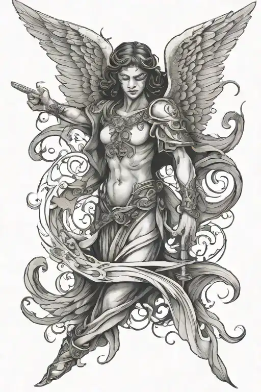 Seraphin Angel With Six Wings