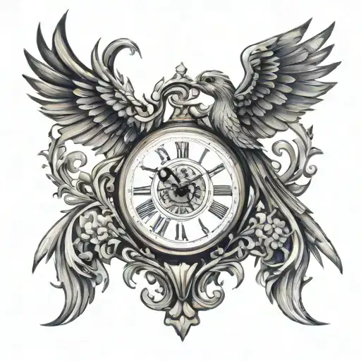 Clock And Phoenix