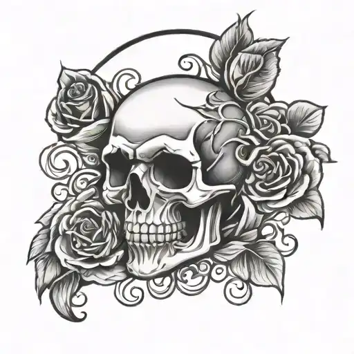 Skull And Roses Volbeat Logo