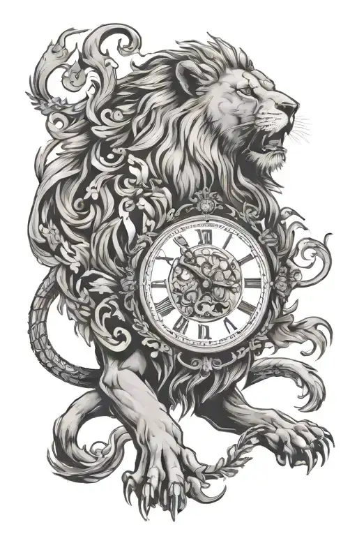 A Clock And A Lion