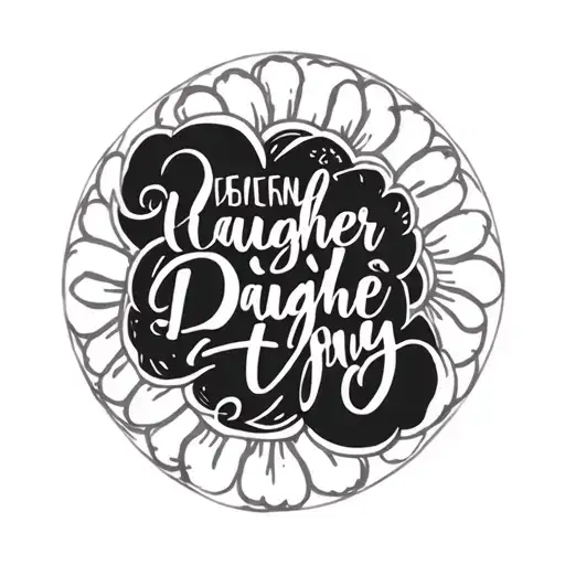 Daughter Name Tattoo Sleeve