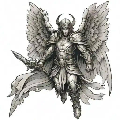 Winged Warrior Angel Sprite