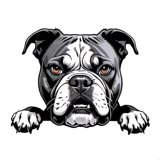 Angry Pitbull Realistic