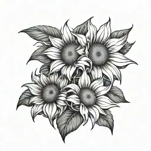 A Good Background For Sunflowers Emerging