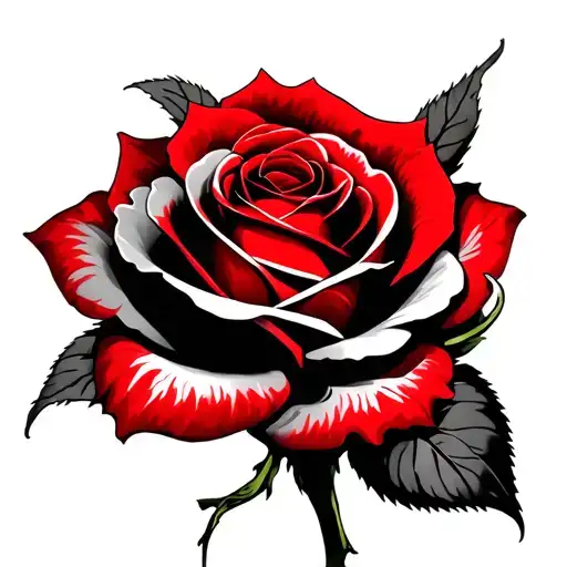 Men's Red Rose