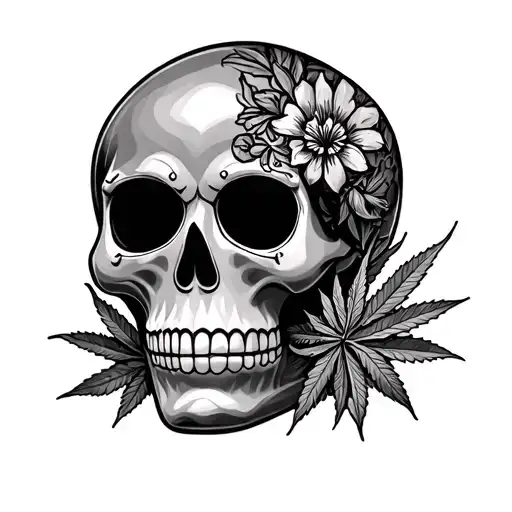 Mexican Weed Sugar Skull