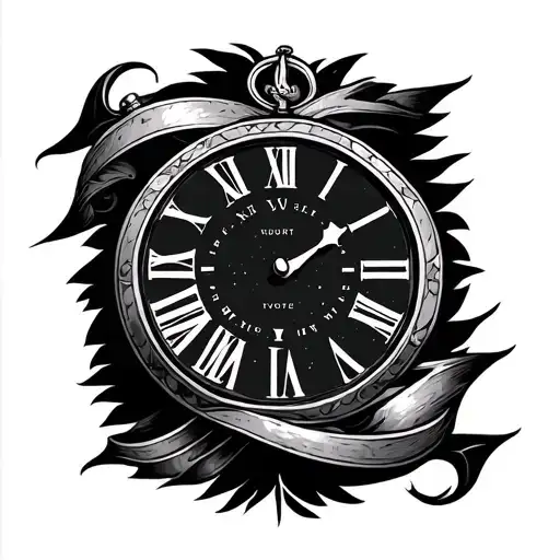 Clock And Verse Time Is Short Sleeve Shoulder