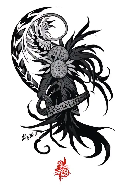 Shinigami Naruto With Polynesian