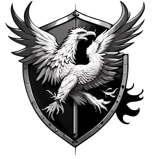 Shield With A Phoenix