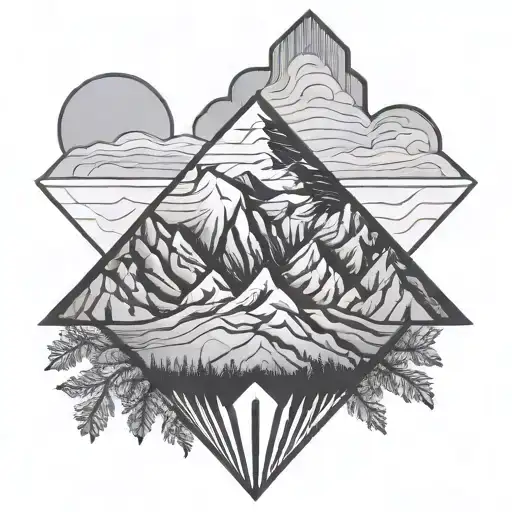 Simple Geometric Mountain