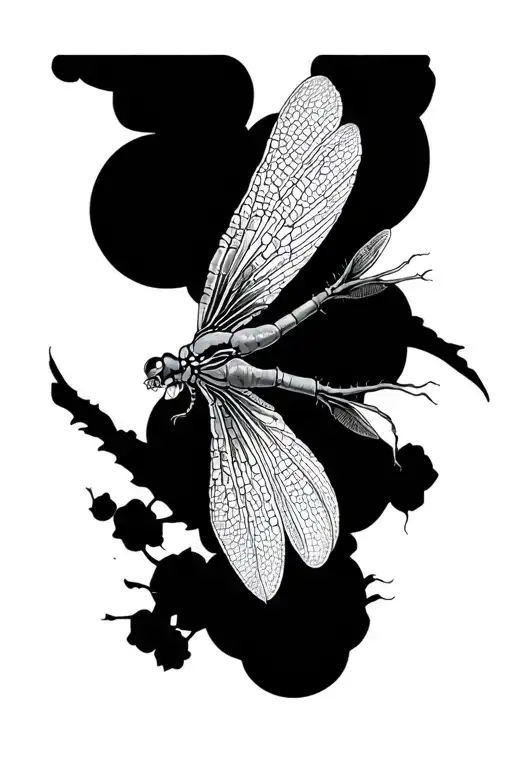 Japanese Dragonfly Simplistic Masculine Underarm