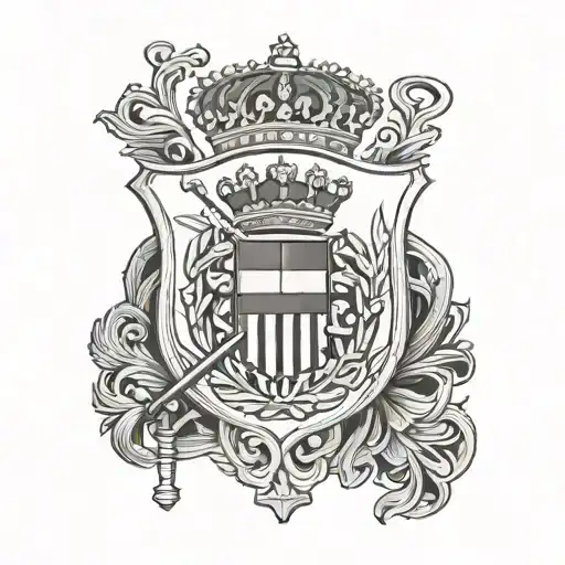 Croatian Flag And Gun