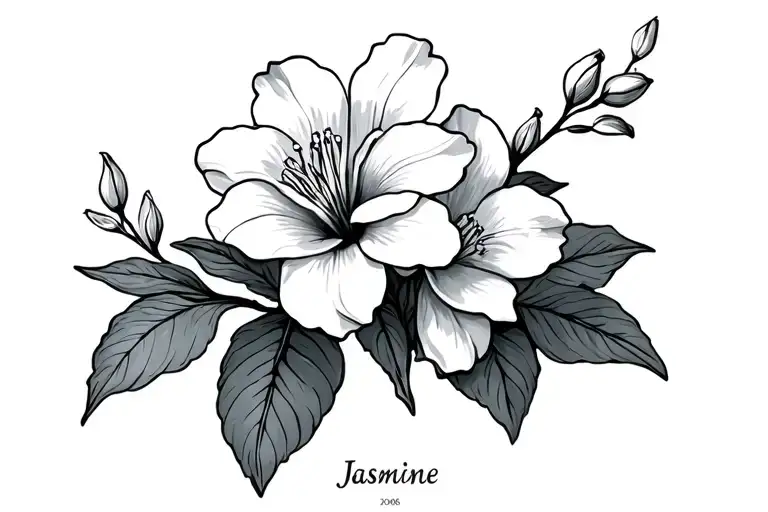 Jasmine Flowers With 2006 Date