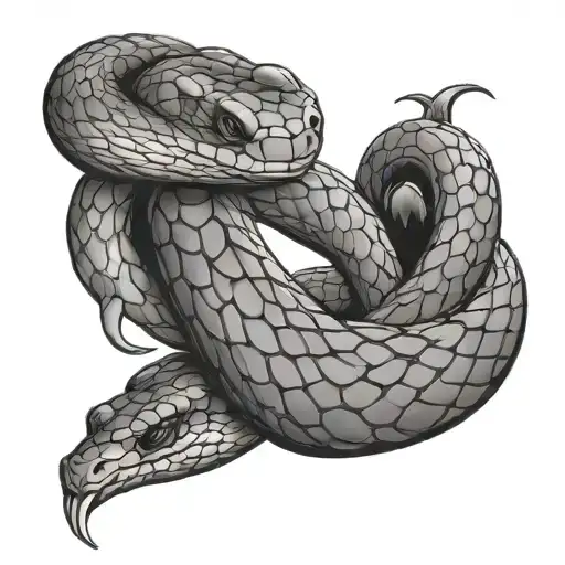 Snake Wrapped Around Wrist