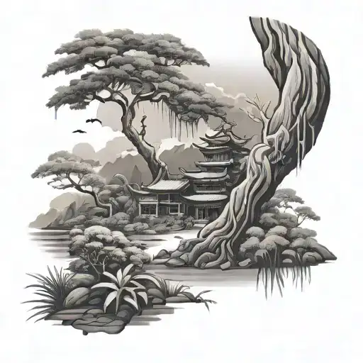 Asian Nature Scene
