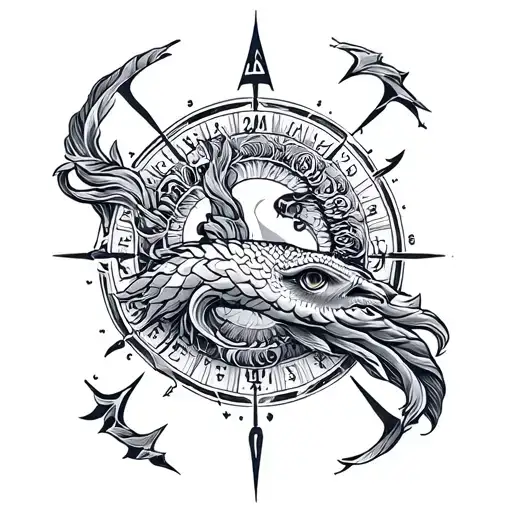 Kompas Aquarius Zodiac Sign