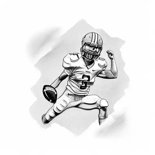 American Football Coach Standing In A Stadium