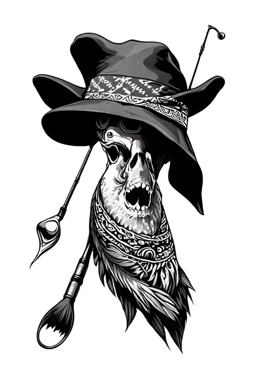 Bandana Fishing Pole