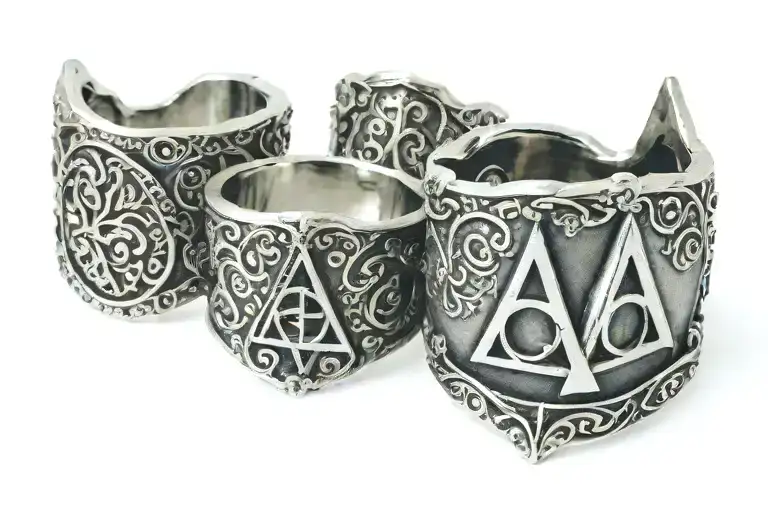 Nordic Deathly Hallows Ring