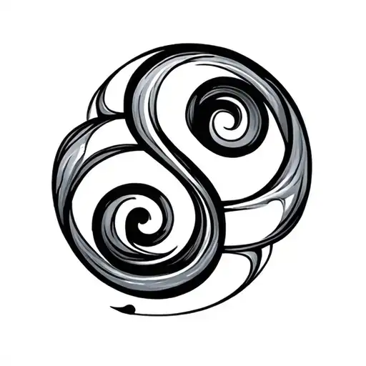 Semicolon With A Tiktok Design