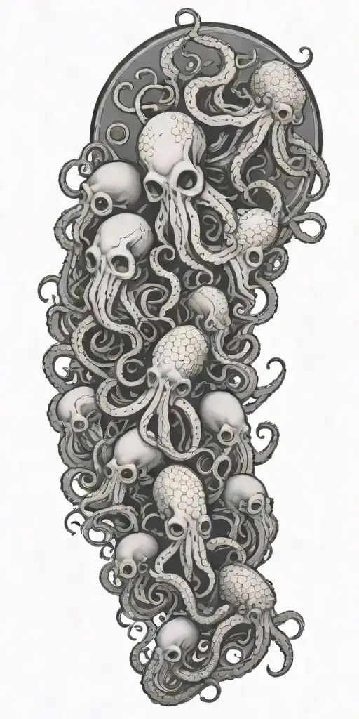 A Psychotherapist Guiding A Group Of Octopuses In A Therapy Session Underwater